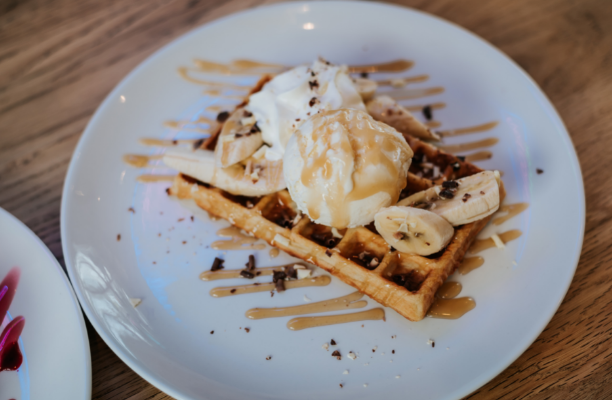 Banana Toffee Waffle